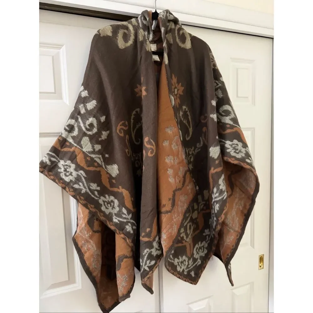 Free People Brown Printed Duster Top